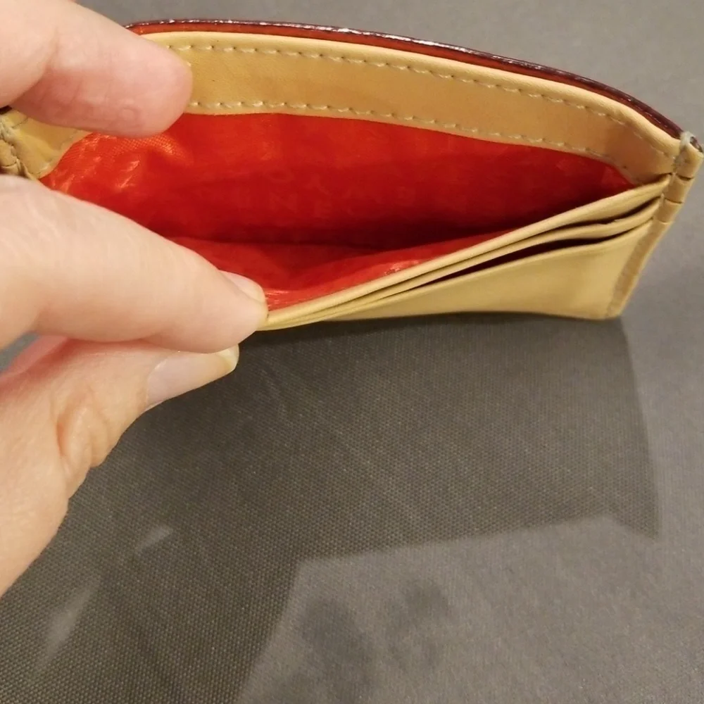 💕Kate Spade💕 Hot Pink and Tan Card Wallet